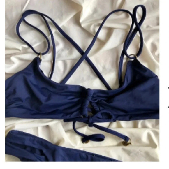 - Sperry Women's Blue Halter Bikini Set Size L 2 Piece Swimwear NWT - Picture 9 of 16